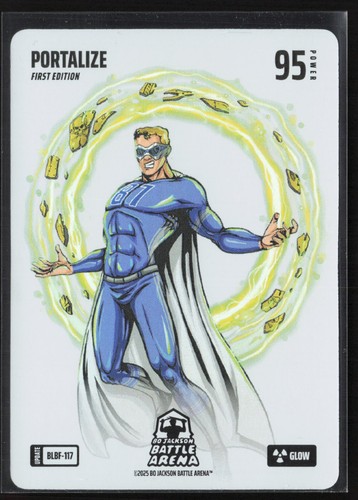 Sam Laporta Portalize Bo Jackson Battle Arena Blizzard Battlefoil Glow #BLBF-117