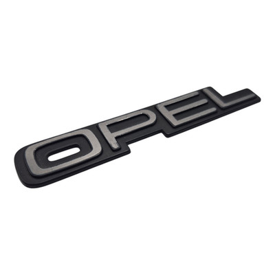 Original Opel Emblem Schriftzug Heckklappe Schwarz GM 90053232 Kadett Corsa