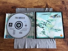 Final Fantasy VII PS1 PlayStation 1 CIB Black Label Complete 3 Disc SCUS-94163