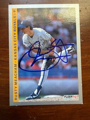 Signed 1993 Fleer - Rusty Meacham #243