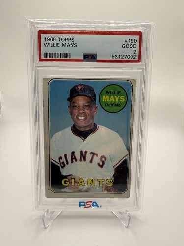 1969 Topps Willie Mays #190 PSA 2 San Francisco Giants Base Set