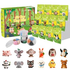 Air Dry Clay Kit, 12 Animals Modeling Clay for Kids, Model Magic Clay with Sculp