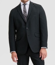 Kenneth Cole Reaction Men's Black Techni-Cole Slim-Fit Suit Jacket Size 46R