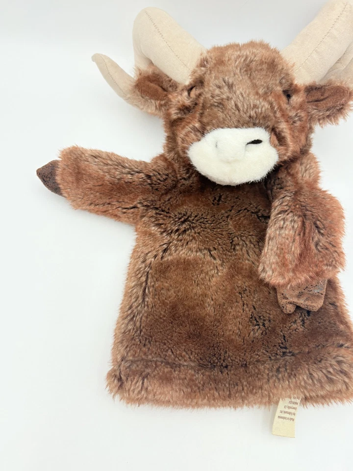 Juguete de peluche Folkmanis oveja cimarrón escenario marioneta carnero animales realistas Foto 4 de 4