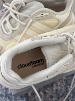 adidas gazelle silver green womens adidas Ozelle Cloudfoam Shoes Aluminium / Wonder White / Gum  Heppo.com