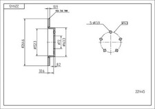 2x Bremsscheibe voll 221 445 HART für MAZDA 3 Stufenheck 3