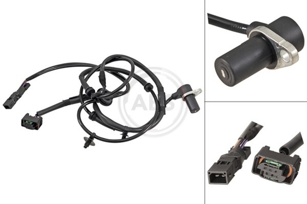 A.B.S. ABS Sensor Raddrehzahl 30721 FüR ST Seat Exeo 8ED A4 Audi B7 8EC Avant-image