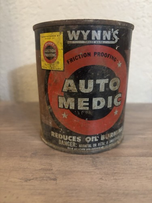 #ad #ad vintage Wynn#x27;s Auto Medic oil aditive 1950s or 1960s. $42.99