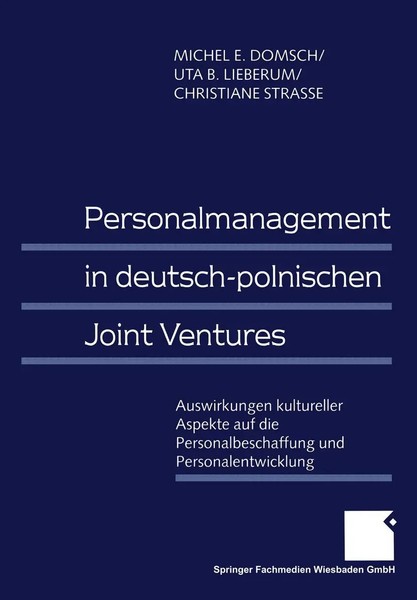 Michel E. Domsch (U. A.) | Personalmanagement In Deutsch-Polnischen Joint...-image