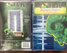 VTG The Incredible HULK 84x15 Jay Franco Frabric Window Valance Drape New 2003