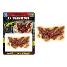 Zombie Torn Throat Fx Transfer Costume Accessory