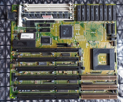 486 VLB Motherboard MB-4D50AV Aquarius Systems & 256KB Cache & 8 MB Ram