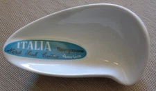 ANTONIA CAMPO PAIR OF CERAMIC LAVENO LEAF PIPE HOLDERS 1950s Navigation Rare