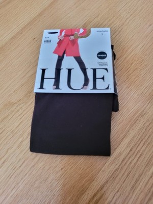 New HUE Women's  Opaque Tights 40 Den, Black, Size 3 ( M/L)