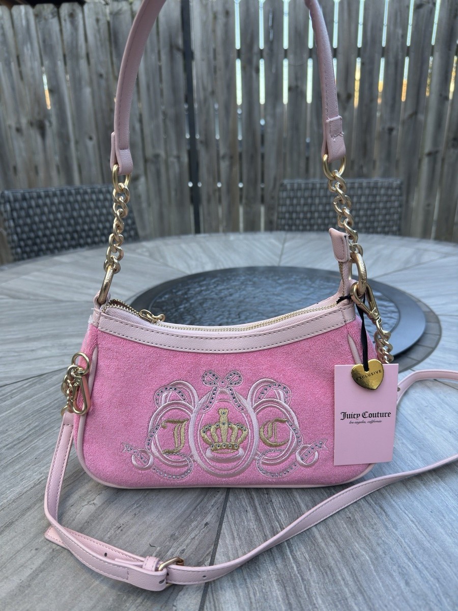 JUICY COUTURE Lovers Club Pink Diamond Shoulder/Crossbody Bag NWT