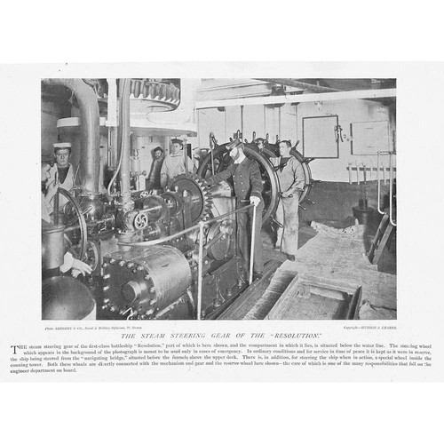 HMS AUFLÖSUNG Das Dampflenkgetriebe - Antikdruck 1896