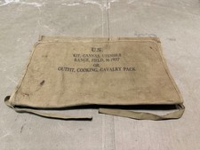 ORIGINAL WWII US ARMY M1937 CAVALRY RANGE FIELD COOKING UTENSILS ROLL-JQMD 1944