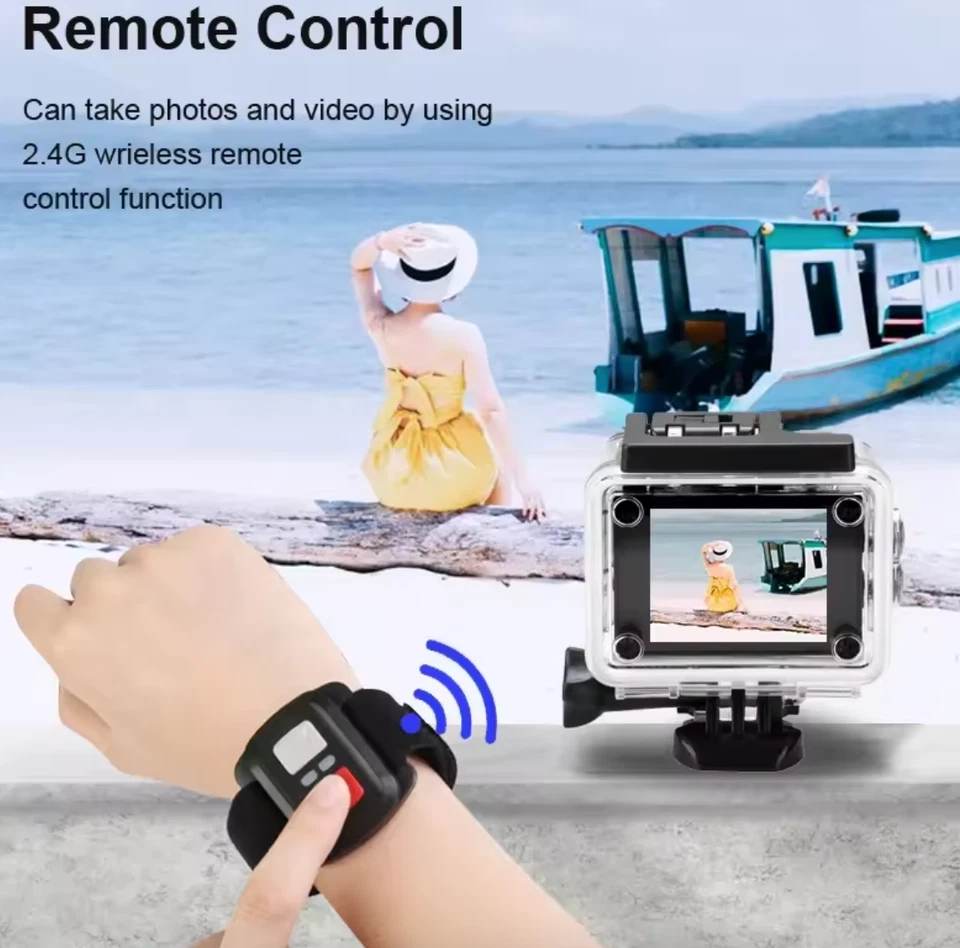 TELECAMERA Go PRO 4K SPORT WIFI ACTION ULTRA HD 16MP VIDEOCAMERA SUBACQUEA 170° - Immagine 3 di 4