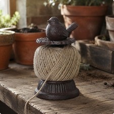 Cast Iron Bird Spool Stand Easy Unwind Home Decor Rustic for Garden, Sewing Fans