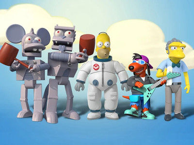 Simpsons - ULTIMATES! Wave 1 Set of 5 Action Figures by Super 7