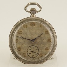 Rare Antique Silver Pocket Watch Men's no fusee duplex chronometer no repeater