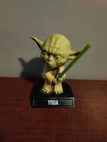 Funko 2007 Wacky Wobbler Star Wars Yoda Bobble-Head Series 1 Retired Toy
