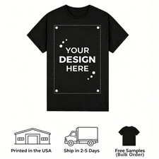 DTG Print Custom Graphic T Shirt Personalized Text Photo Tee for Family Party
