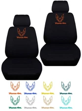 Fits 1993-2002 Pontiac Firebird Trans AM Black Car Seat Covers w/bird design