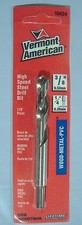 3/8" MADE IN USA VERMONT AMERICAN HIGH SPEED STEEL DRILL BIT 1/4" CHUCK HSS
