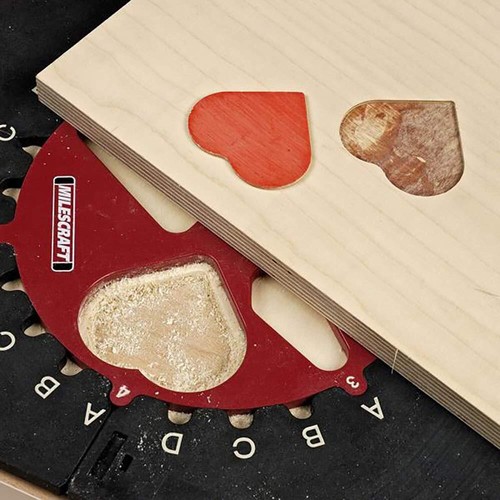 1207 Design/Inlay Kit - Router Template Jig Black and Red Small - Picture 4 of 5