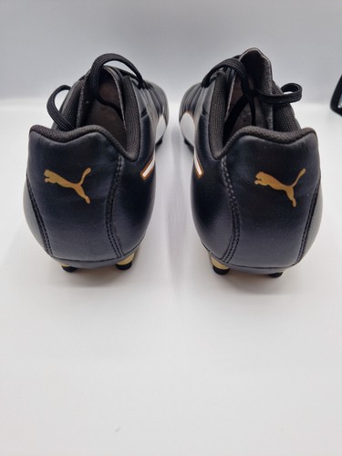 Puma Classico C Il FG Football Boots Black White Gold Size UK9.5 EU44 US10.5 VGC - 第 4/9 張圖片