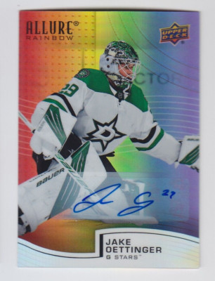 2021-22 UD ALLURE JAKE OETTINGER AUTO FULL RAINBOW AUTOGRAPH R-63 Upper Stars