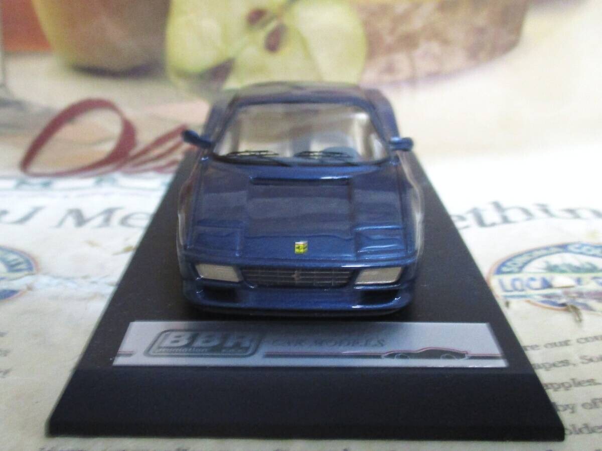 1/43 Ferrari 512TR Metallic Blue Diecast Model Car ≠MR 1992 Free