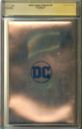 Justice League of America #10 Convention Edition CGC 9.8 SS signiert CAVILL FISHER - Bild 2 von 2