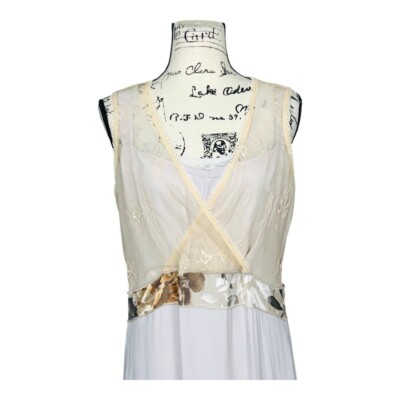 Vintage Boho Lace Patchwork Maxi Dress Cream White Asymmetrical Hem Size 12 | eBay Vintage Boho Lace Patchwork Maxi Dress Cream White Asymmetrical Hem Size 12 | eBay