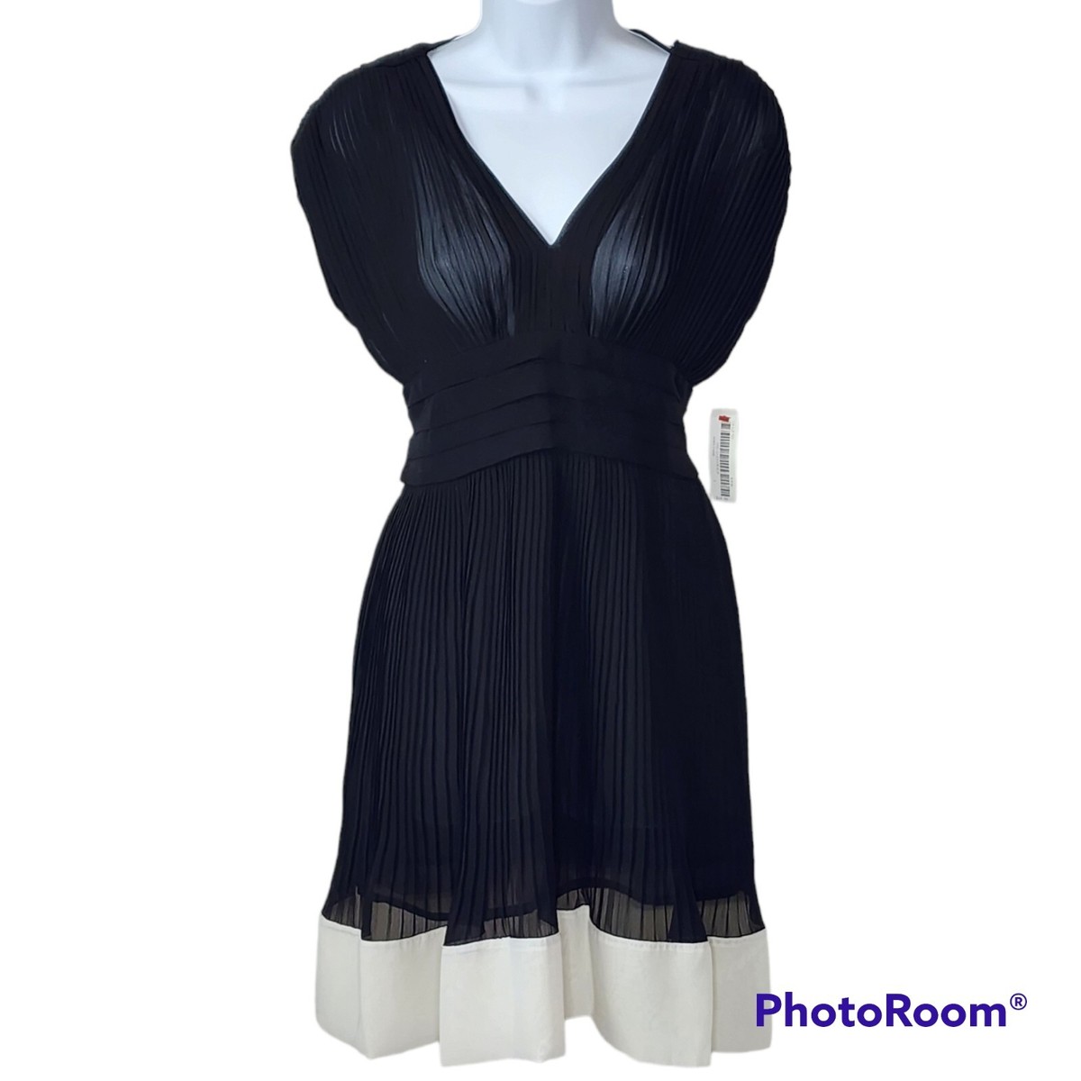 XXi Forever 21 dress black chiffon back zip & tie sleeveless size small