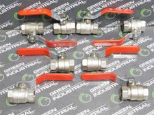 USED Lot of 8 Double Lin 1/2" Globe Valves BBV-080-NPT M358 PN25 600 PSI