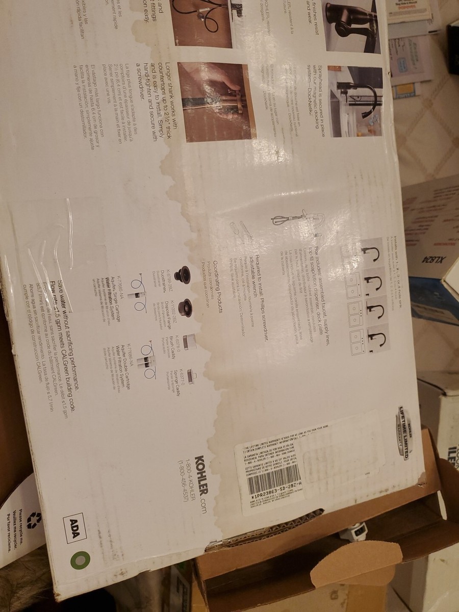 Kohler Motif Küchenarmatur – Ausziehbar, ölgerieben Bronze | Mit Sweep-Spray & Touch-Control, Für Arbeitsplatten Bis 6,4 Cm