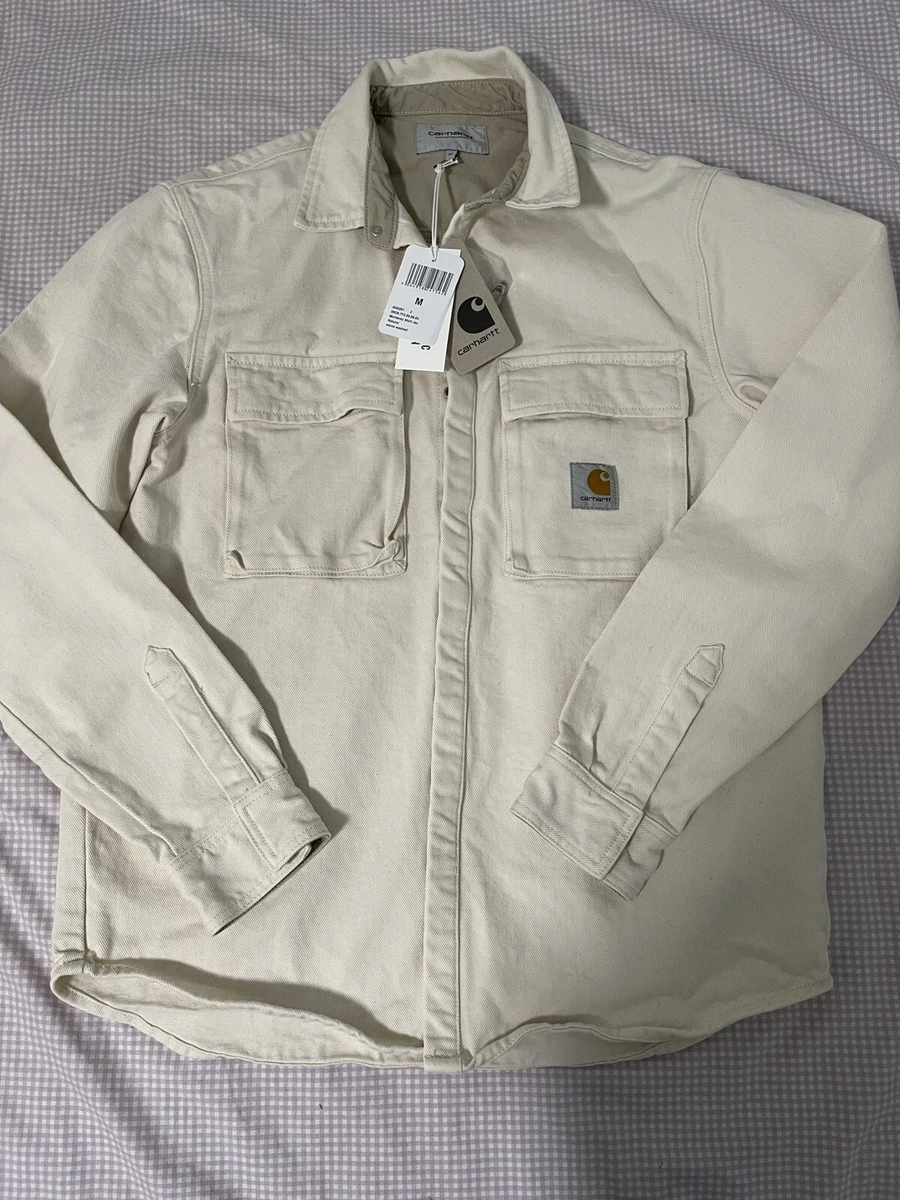 CARHARTT WIP MONTEREY SHIRT JACKET NATURAL STONE WASHED M NWT