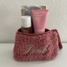 Victoria's Secret Pink Warm  Cozy Mask Lotion Fragrance Beauty Gift Set Bag NEW