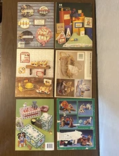 Lot of 6 Vintage Craft Leaflets Booklets Cross Stitch Plastic Canvas Crochet