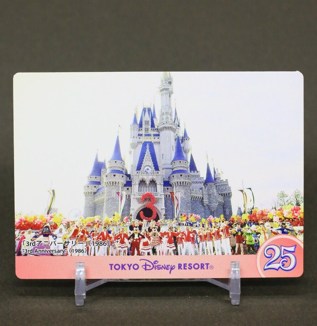 3rd Anniversary 1986 Tokyo Disney Resort COLLECTION CARDS 25th