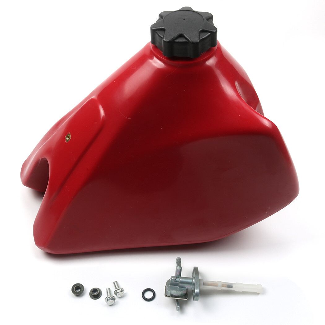 Gas Fuel Tank For Honda XR200R 1985-2002 Plastic Cap Petcock Valve
