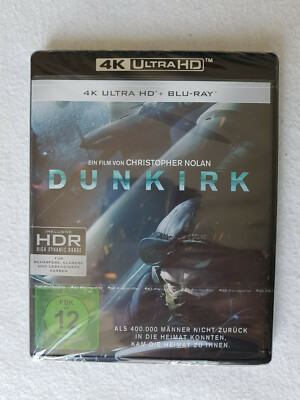 4 K Ultra HD Dunkirk Dünkirchen neu originalverpackt mit Tom Hardy, HDR, C.Nolan