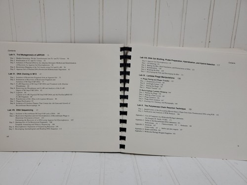 RECOMBINANT DNA LABORATORY MANUAL By Judith W. Zyskind & Sanford Bernstein - Picture 6 of 7