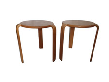 Stacking stools by Bruno Rey for Dietiker, three-legged, Type 3317, Set of 2