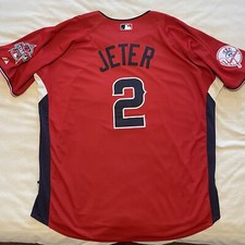 Derek Jeter 2010 All Star Jersey Baseball Vintage New York Yankees MLB Size 2XL