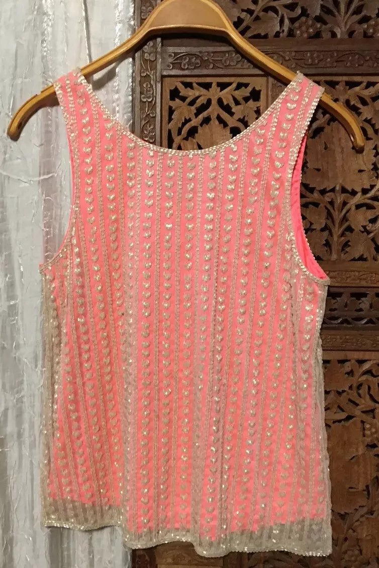 WILLOW AND CLAY BEADED TANK TOP MEDIUM |