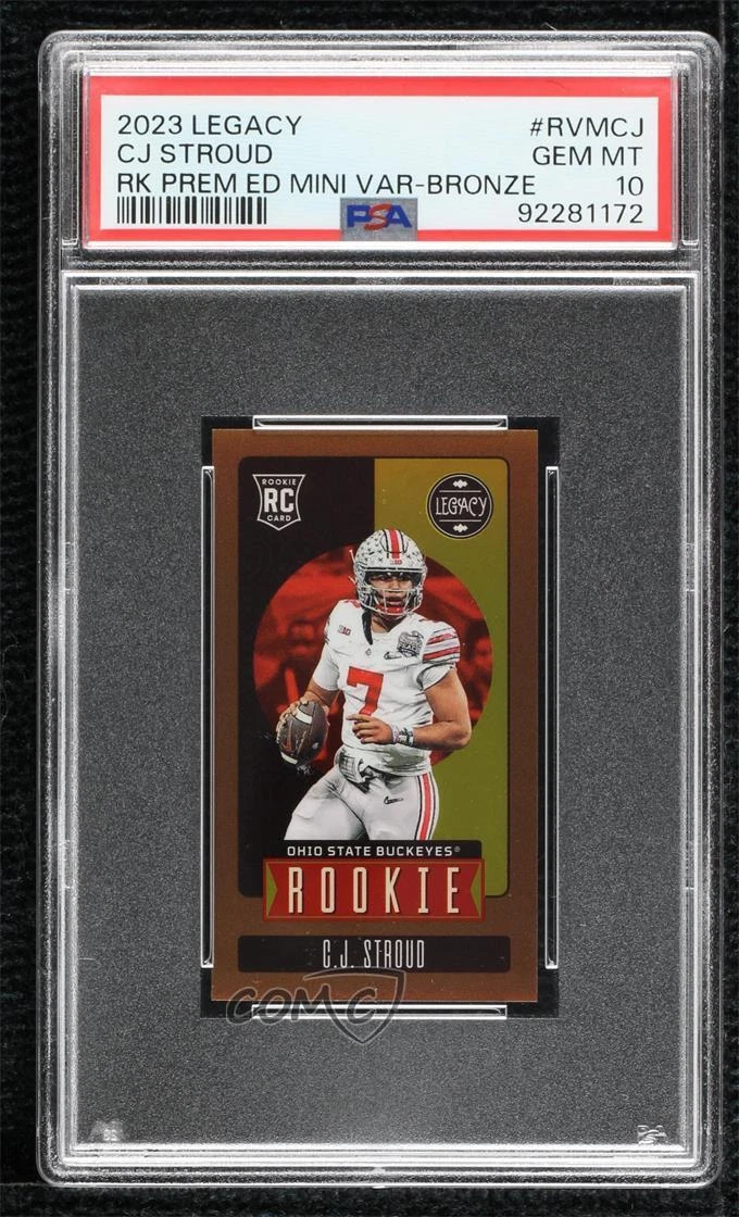 CJ Stroud Panini Legacy Rookies Premium Edition Mini Variation #RVMCJ Bronze