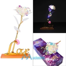 Eternal Rose Flower LED Light Enchanted Galaxy Rose Girlfriend Valentine's Gift